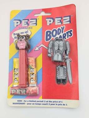 UNOPENED PACKAGE PEZ Tom & Jerry Spike Bulldog Candy Dispenser w/Body Parts